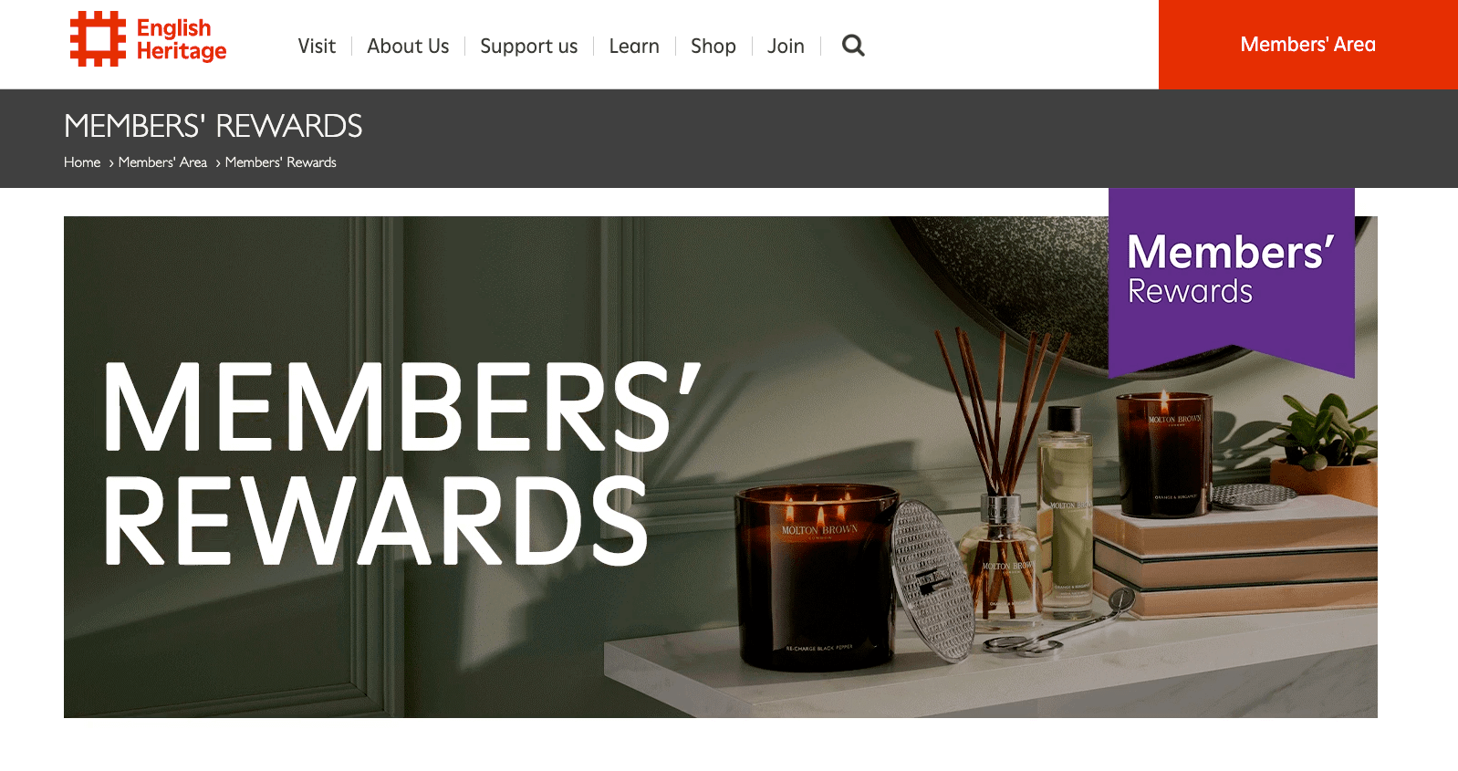 Membership Loyalty Programme English Heritage.