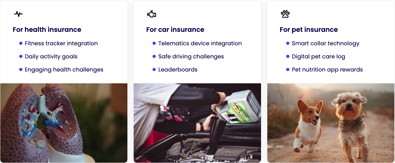 How health, car and pet insurers can engage with customers and incentivise positive behaviour to reduce claims.