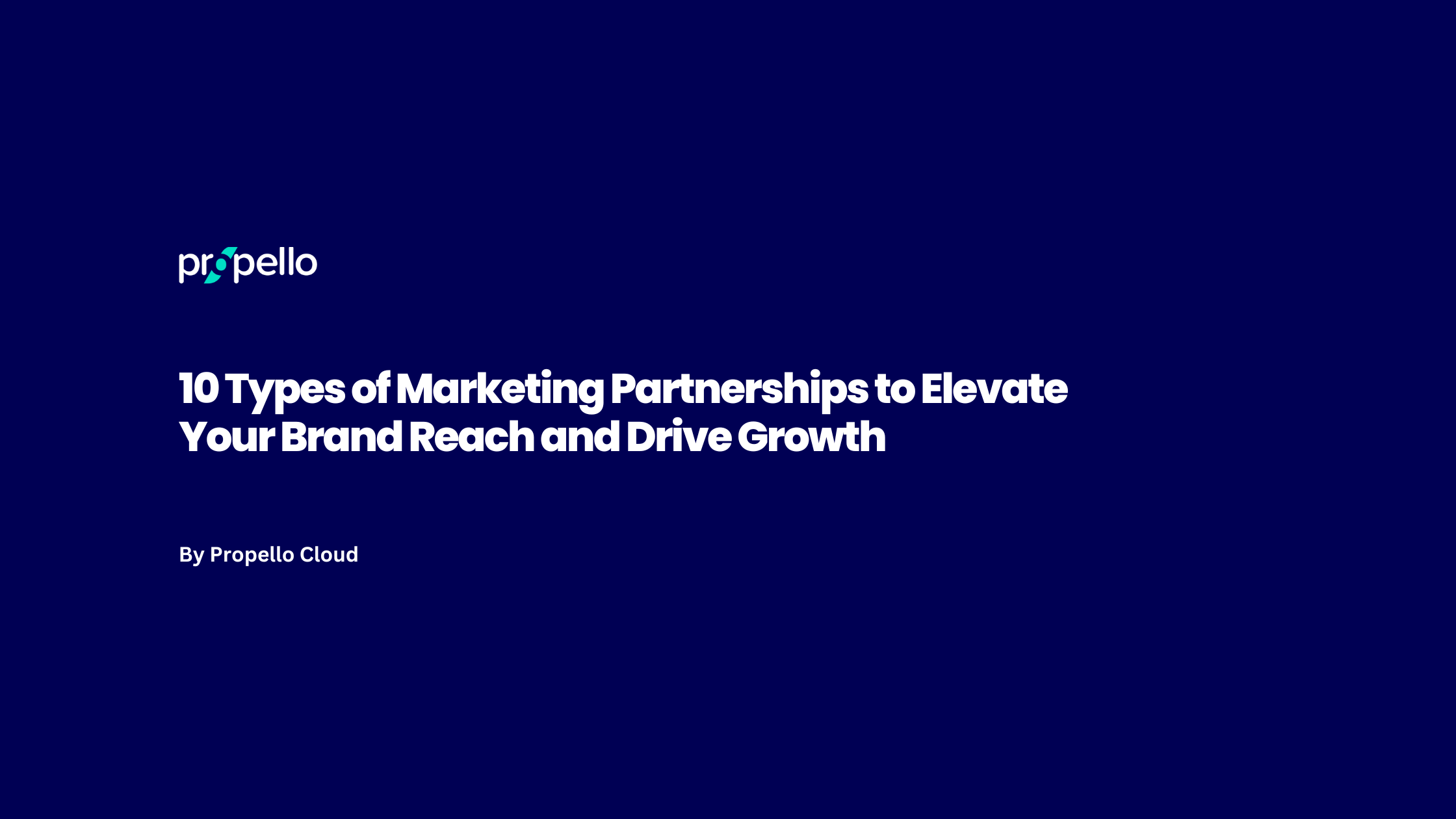 Types of Marketing Partnerships