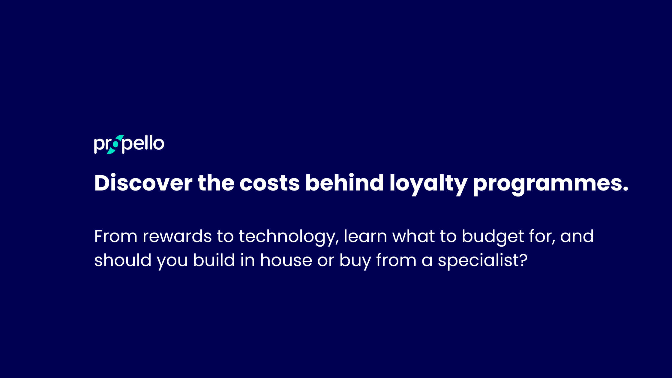 Cost of loyalty programs