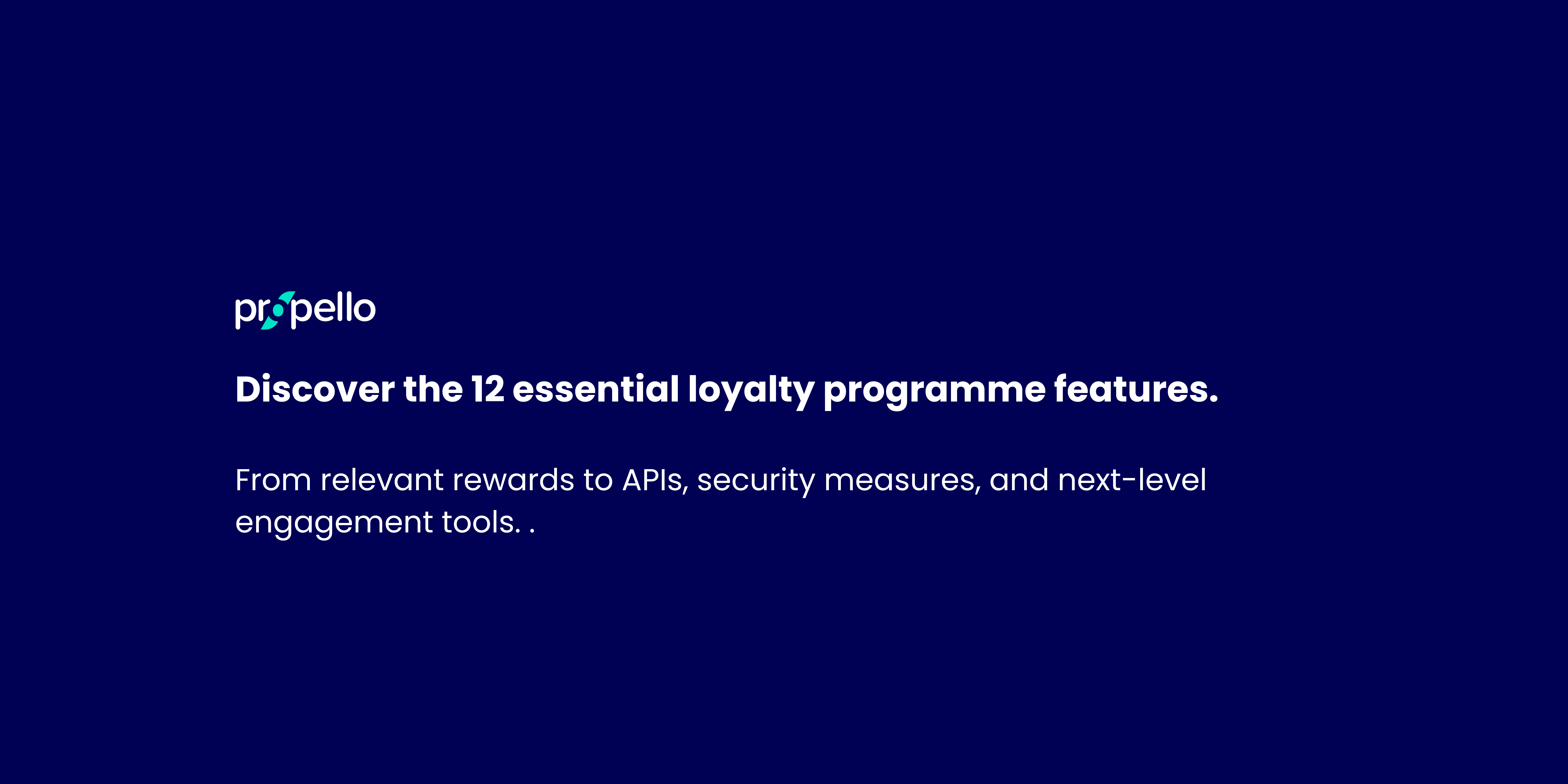 Loyalty Program Features