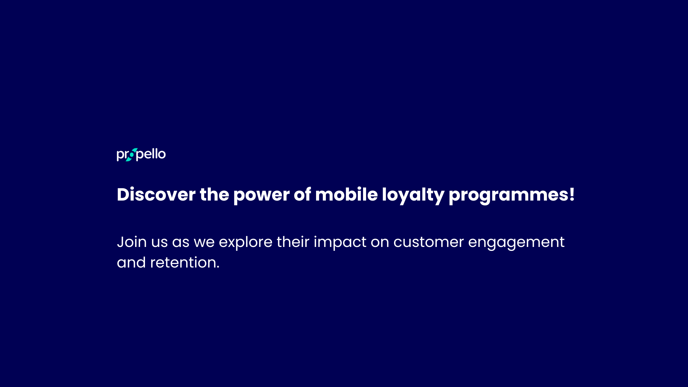 Mobile loyalty programmes